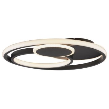 Brilliant plafón LED Runda con memoria, anillos concéntricos y luz cálida de 3000 Kelvin