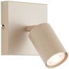 Brilliant Leuchten foco de pared orientable Jello, cabezal cilíndrico color champán