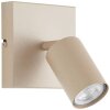 Brilliant Leuchten foco de pared orientable Jello, cabezal cilíndrico color champán
