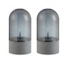 Brilliant lámpara de mesa LED Illusion con cúpula ahumada, luz cálida de 2500 Kelvin