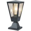 Brilliant Leuchten Baliza de exterior tipo farol Westcliff, cuerpo trapezoidal antracita