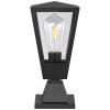Brilliant Leuchten Baliza de exterior tipo farol Westcliff, cuerpo trapezoidal antracita