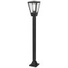 Brilliant Baliza de jardín Westcliff moderna con farol trapezoidal antracita