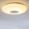 HEMLO Lámpara de Techo LED Blanca, 1 luz, Mando a distancia, Cambia de color