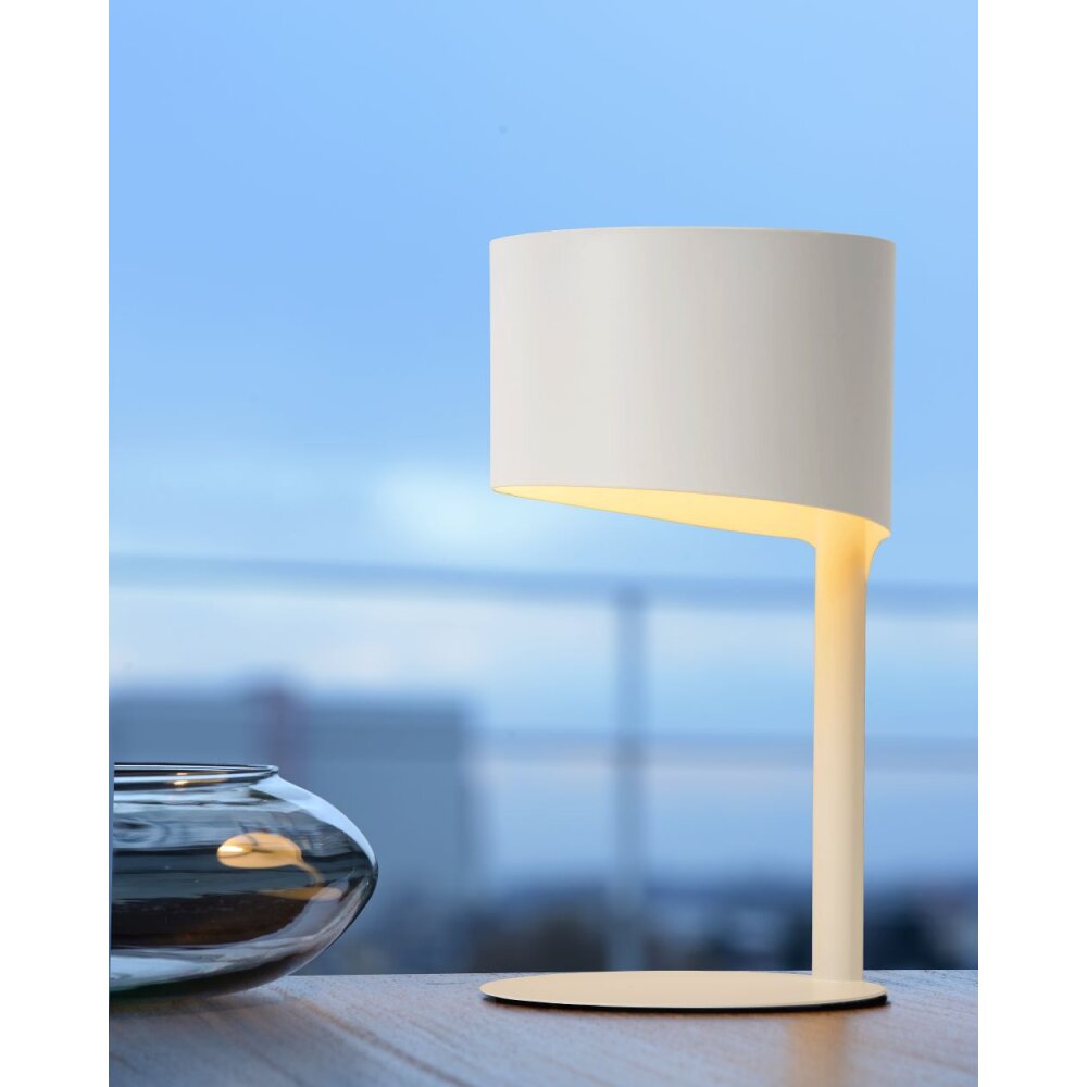 Lucide KNULLE Lámpara de escritorio Blanca, 1 luz main product photo