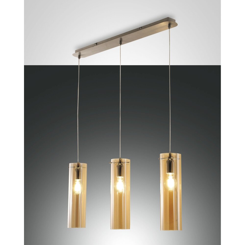Fabas Luce Sintesi Lámpara Colgante Níquel brillo, 3 luces main product photo