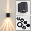 Mora Aplique para exterior LED Negro, 2 luces Mora Aplique para exterior LED Negro, 2 luces