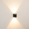 Mora Aplique para exterior LED Negro, 2 luces Mora Aplique para exterior LED Negro, 2 luces
