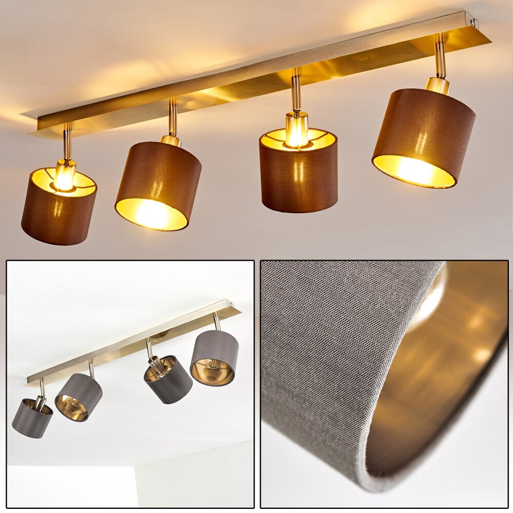 Tibro Lámpara de Techo Latón, Níquel-mate, 4 luces main product photo