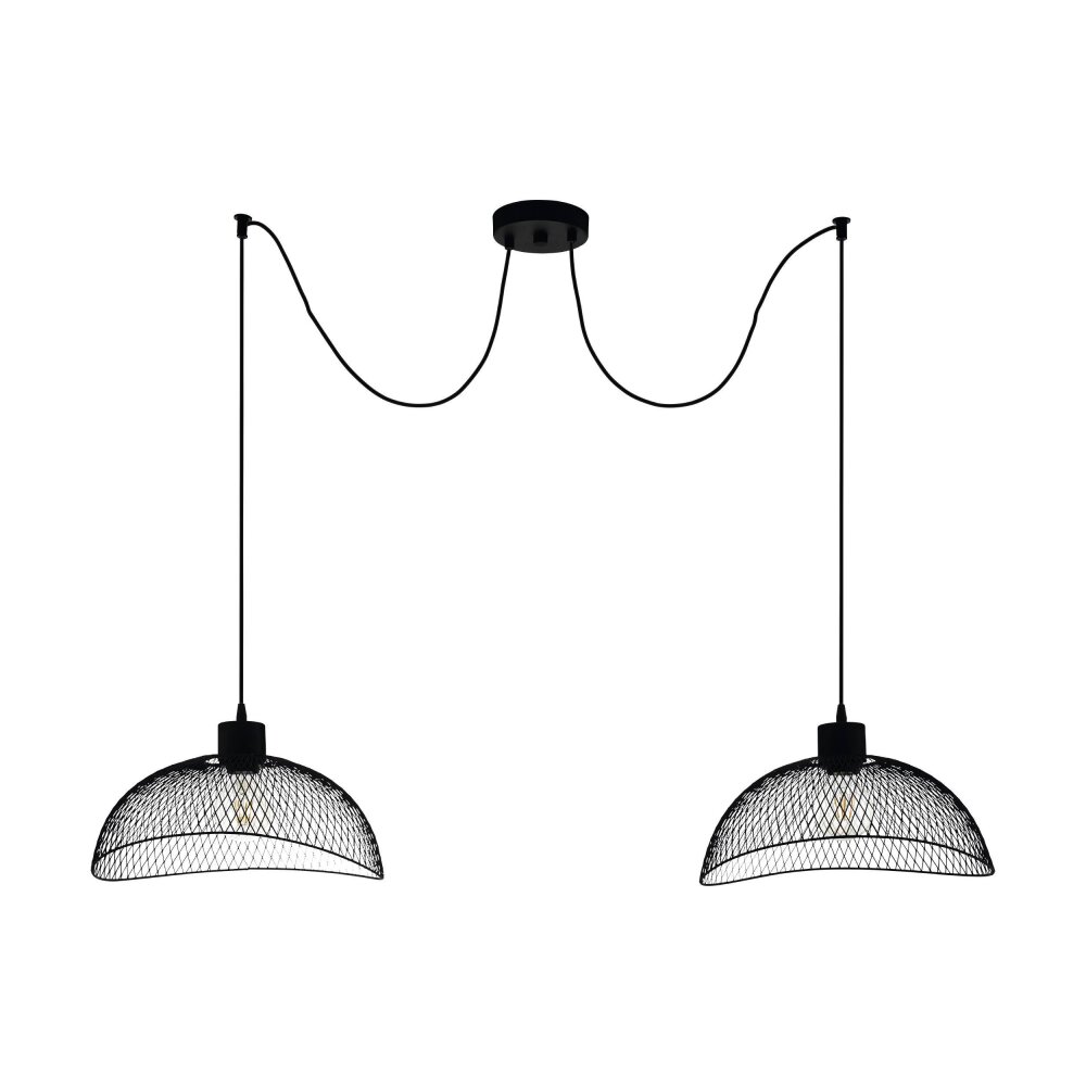 Eglo POMPEYA Lámpara Colgante Negro, 2 luces main product photo