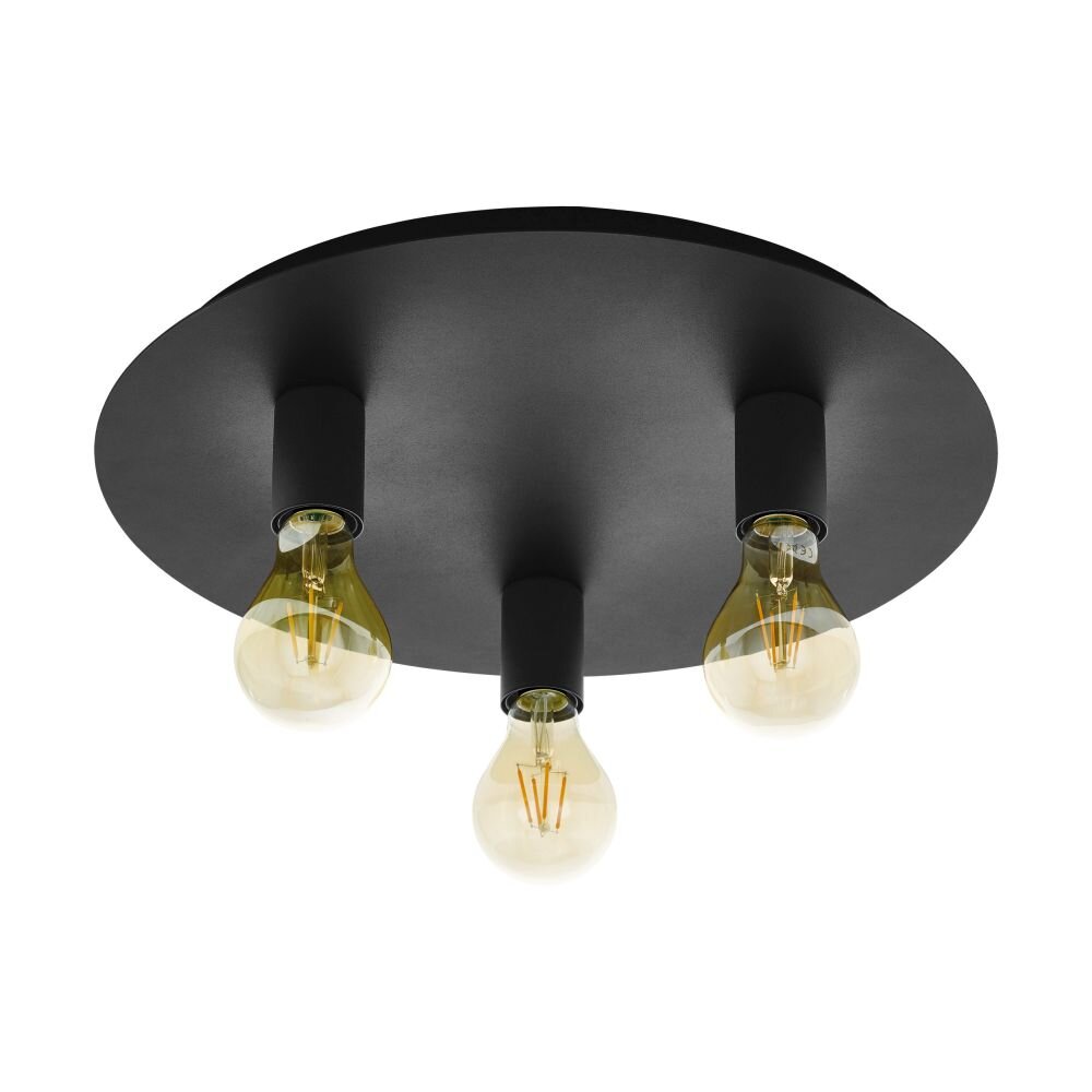 EGLO PASSANO Lámpara de Techo Negro, 3 luces main product photo