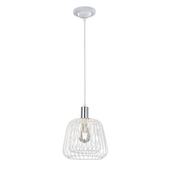 Trio Sanna Lámpara colgante Cromo, Blanca, 1 luz Trio Sanna Lámpara colgante Cromo, Blanca, 1 luz