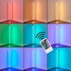 Flaut Lámpara de Pie LED Cromo, 1 luz, Mando a distancia, Cambia de color