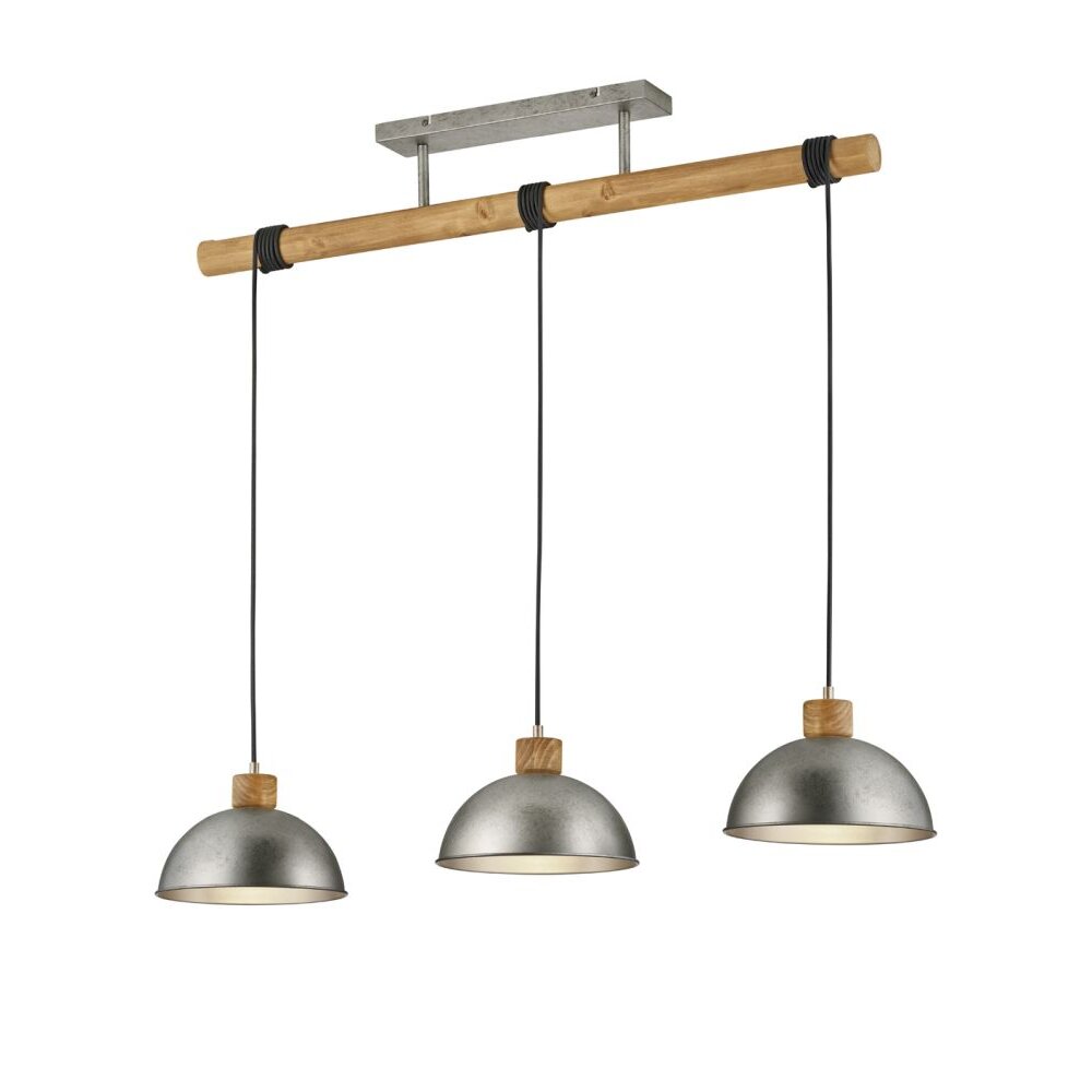 Lámpara Colgante Trio Leuchten DELHI Níquel-mate, 3 luces main product photo