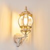 Lentua Aplique para exterior dorado, Blanca, 1 luz