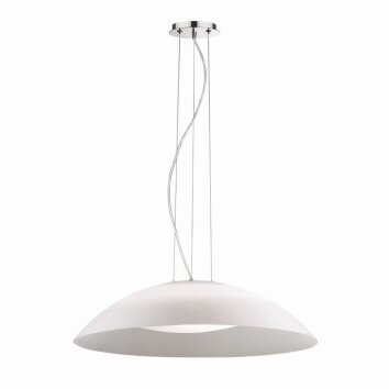 Ideal Lux LENA Lámpara Colgante Blanca, 3 luces