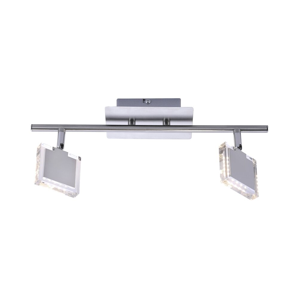 Leuchten Direkt Tony Lámpara de Techo LED Cromo, Níquel-mate, 2 luces main product photo