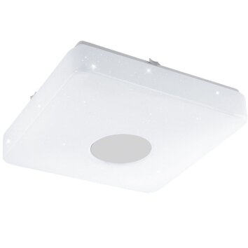 Eglo VOLTAGO 2 Lámpara de techo LED Aspecto de cristal, Blanca, 1 luz, Mando a distancia