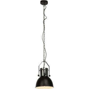 Brilliant Salford Lámpara Colgante Cromo, Negro, 1 luz
