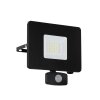 Eglo FAEDO Aplique para exterior LED Negro, 1 luz, Sensor de movimiento