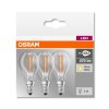 Osram LED E14 4,5 Watt 2700 Kelvin 470 Lumen Paquete de 3
