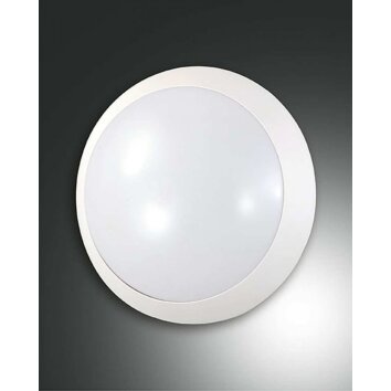 Fabas Luce WIGTON Aplique para exterior Blanca, 1 luz, Sensor de movimiento