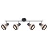 Globo GRIDDY Proyector Negro, 4 luces