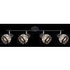 Globo GRIDDY Proyector Negro, 4 luces