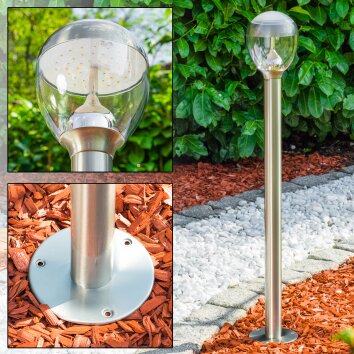 CORDOVA Poste de Jardín LED Acero inoxidable, 1 luz