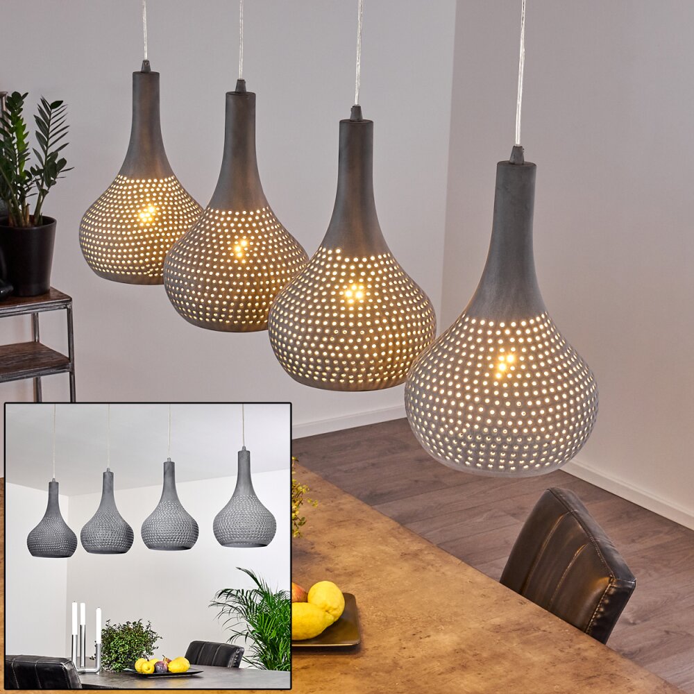 Wildervanksterdallen Lámpara Colgante Gris, 4 luces main product photo