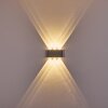 Abaiang Aplique para exterior LED Plata, 6 luces