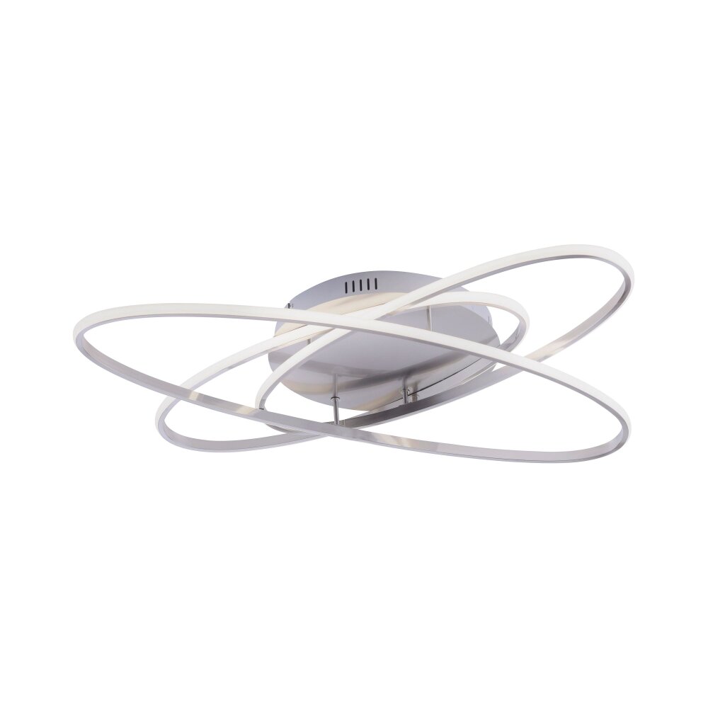 Leuchten Direkt MALIK Lámpara de Techo LED Acero inoxidable, 1 luz, Mando a distancia main product photo
