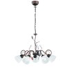 Trio-Leuchten Traditio Lámpara Colgante marrón oscuro, Color óxido, 5 luces
