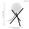 Eglo CASTELLATO Lámpara de Mesa Negro, 1 luz