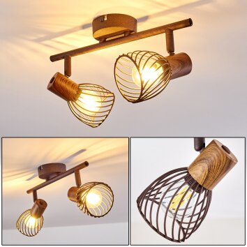 Lámpara de Techo Arjen Color óxido, 2 luces