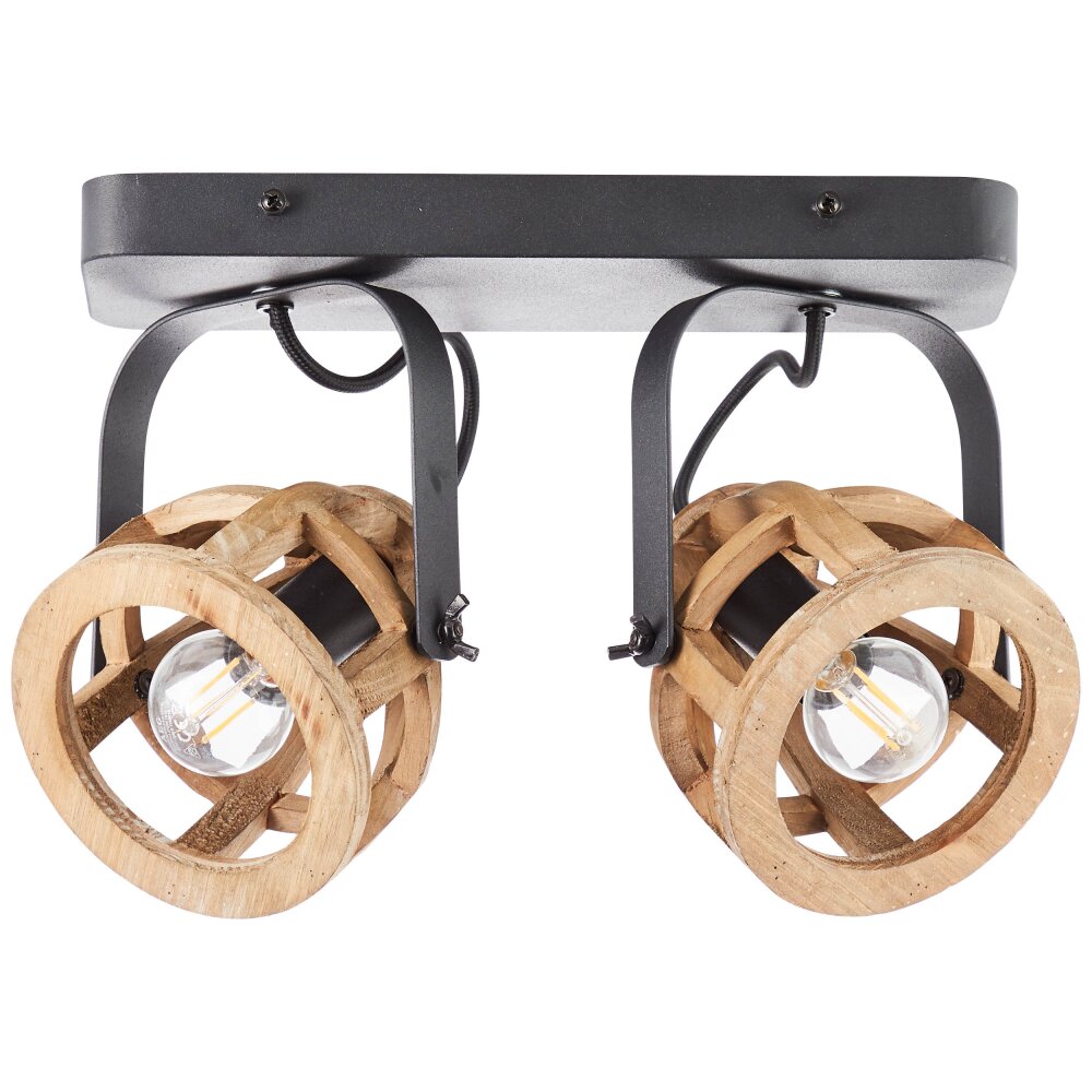 Brilliant Matrix Wood Lámpara de Techo Marrón, Negro, 2 luces main product photo
