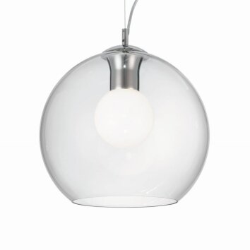 Ideal Lux NEMO Lámpara Colgante Cromo, 1 luz