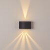 Windhoek Aplique para exterior LED, 2 luces