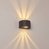 Windhoek Aplique para exterior LED Antracita, 2 luces