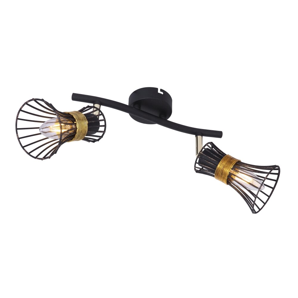 Globo ROXY Proyector Negro, 2 luces main product photo
