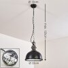 Lámpara Colgante Ilvy LED Negro, 1 luz