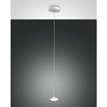 Fabas Luce Hale Lámpara Colgante LED Blanca, 1 luz