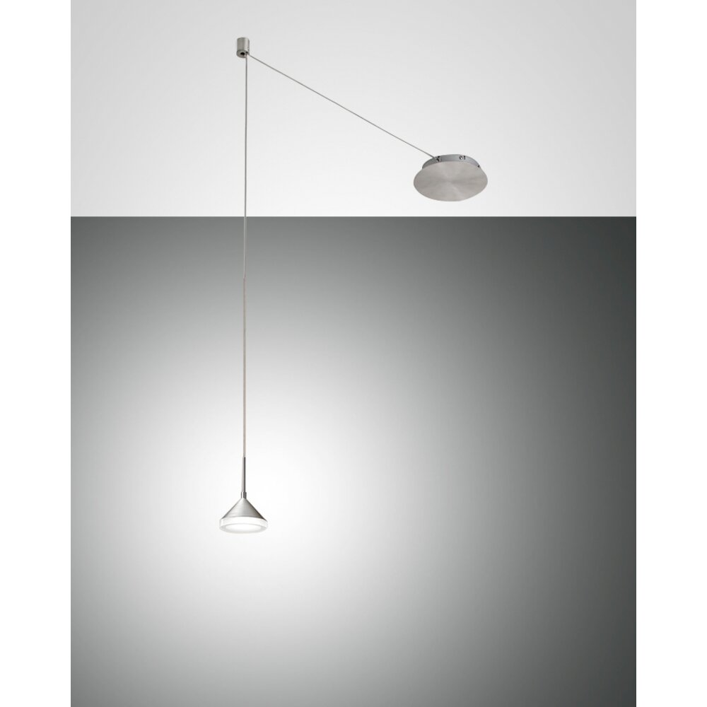 Fabas Luce Isabella Lámpara Colgante LED Cromo, Níquel-mate, 1 luz main product photo