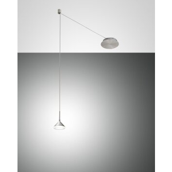 Fabas Luce Isabella Lámpara Colgante LED Cromo, Níquel-mate, 1 luz