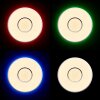 Brilliant Visitation Lámpara de Techo LED Plata, Blanca, 1 luz, Mando a distancia, Cambia de color