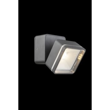Globo Aplique para exterior LED Antracita, 1 luz Globo Aplique para exterior LED Antracita, 1 luz