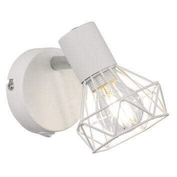 Foco de pared Fischer & Honsel Ran Níquel-mate, 1 luz