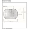 Lucide MESH Lámpara de Techo Negro, 1 luz