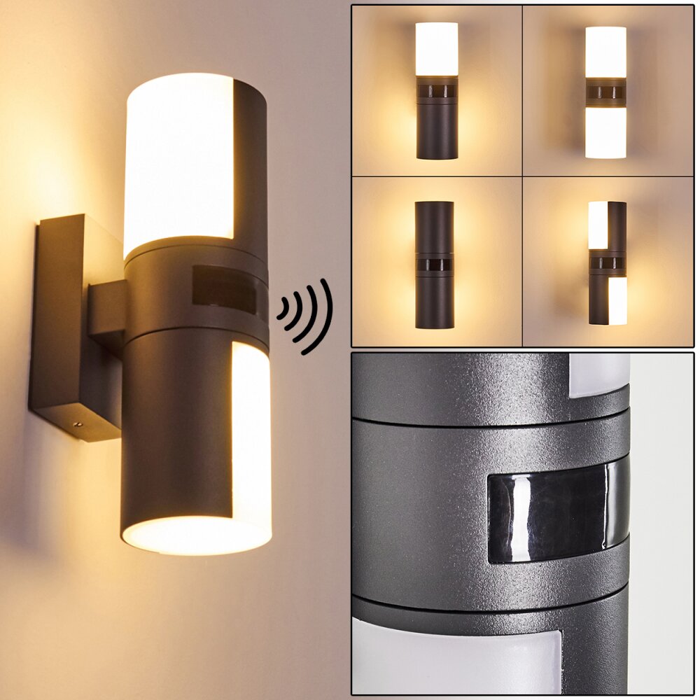 Aplique para exterior Baulund LED Antracita, 1 luz, Sensor de movimiento main product photo