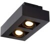 Foco de techo Lucide XIRAX LED Negro, 2 luces